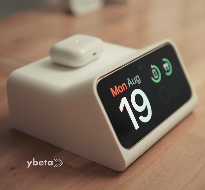 3D-Printed MagSafe Charging Dock for iPhone & AirPods - Starlight