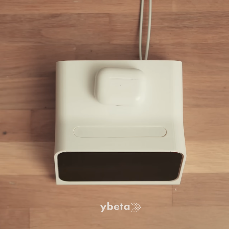 3D-Printed MagSafe Charging Dock for iPhone & AirPods - Starlight