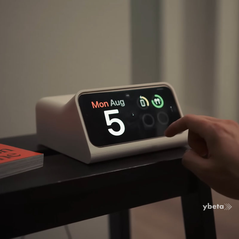 3D-Printed MagSafe Charging Dock for iPhone & AirPods - Starlight