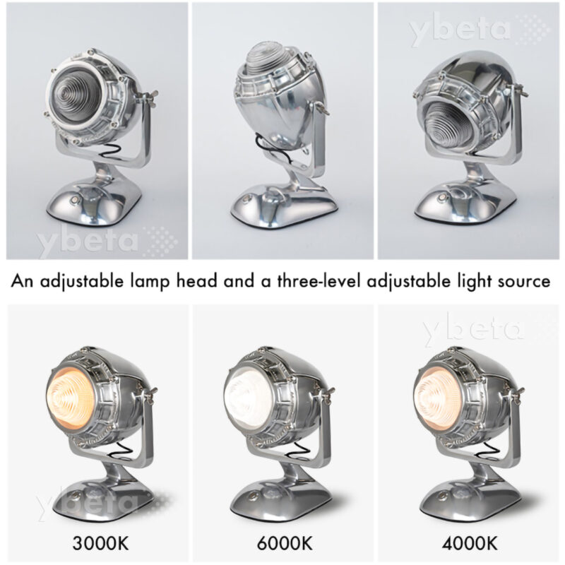 Vintage Engine Table Lamp – Touch Dimming, Adjustable Color Temp, Rechargeable LED