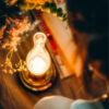 Vintage Brass Rechargeable Oil Lamp – LED Candlelight Night Lamp