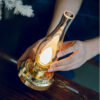 Vintage Brass Rechargeable Oil Lamp – LED Candlelight Night Lamp