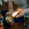 Vintage Brass Rechargeable Oil Lamp – LED Candlelight Night Lamp