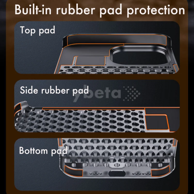 Lxury_aluminum_case_detail LXURY Case Aluminum Alloy Anti-Fall Heat Dissipation Bezel Slim Case for iPhone