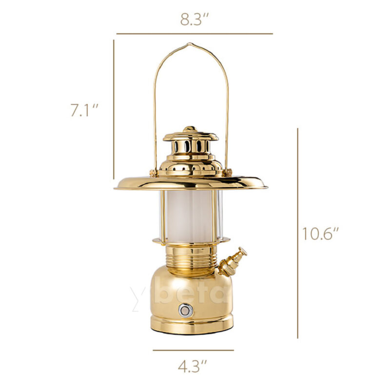 Retro Brass Outdoor Camping Lamp - Ambient Adventure Lighting