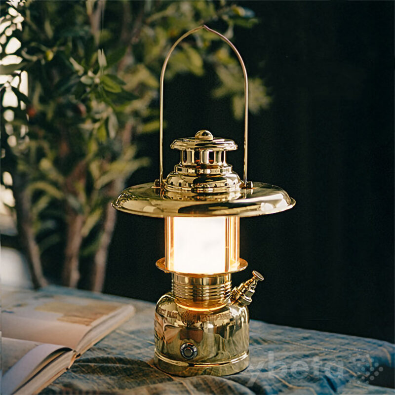 Retro Brass Outdoor Camping Lamp - Ambient Adventure Lighting