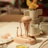 Kinetic Wooden Jellyfish Sculpture – Handmade Moving Desk Art for Ocean Lovers